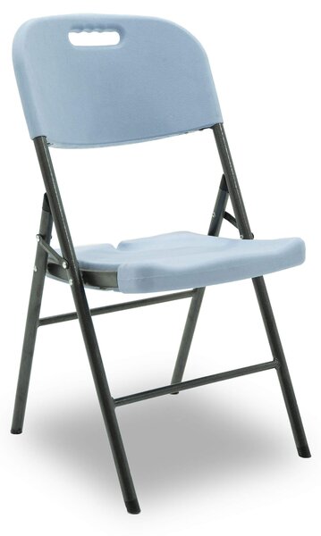Set 4 Sedie Pieghevoli da Catering 45x46x88 cm in HDPE Celesti