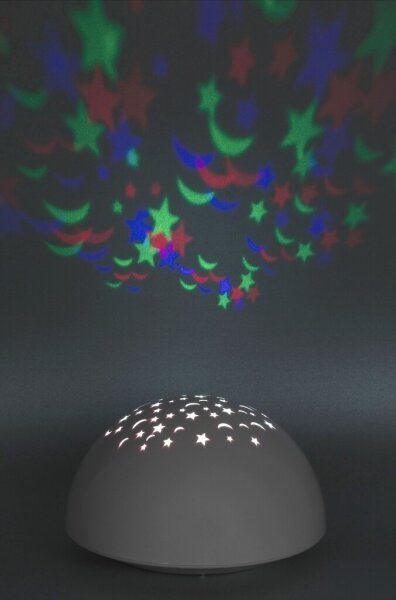 Rabalux 1470 - Luce LED RGB notturna LINA LED/0,5W/3xAA