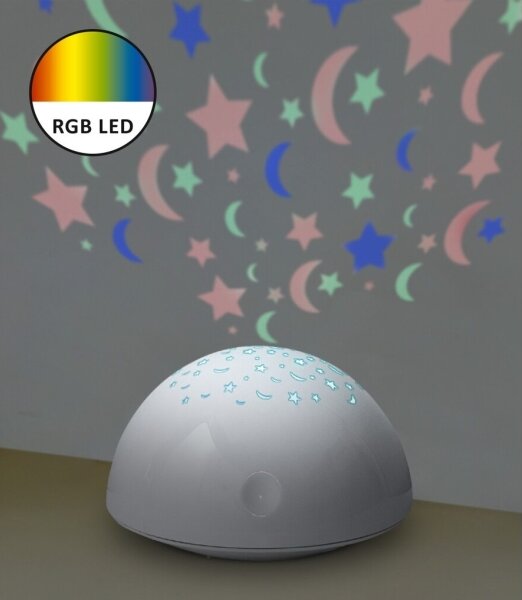 Rabalux 1470 - Luce LED RGB notturna LINA LED/0,5W/3xAA