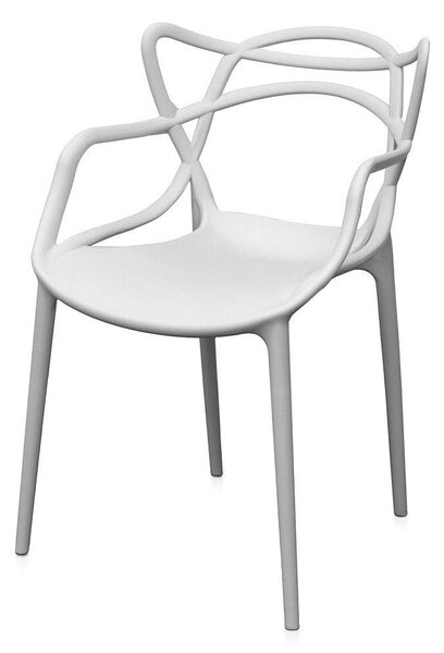 Set 4 Sedie 55x54x82 cm in Polipropilene Sveva Bianche