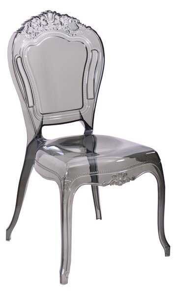 Sedia da Interno in Metacrilato 53x53x98 cm Fumo