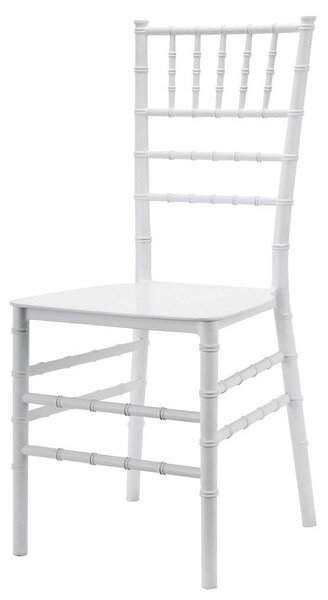 Set 4 Sedie 90,5x40x5x40 cm in Polipropilene Bianco