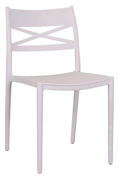Set 6 Sedie 81x46x52 cm in Polipropilene Bianco