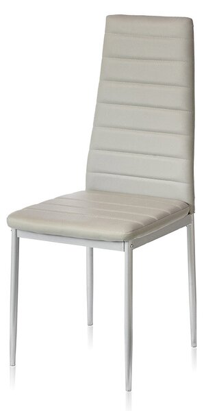 Set 6 Sedie 41x41x96 cm in Similpelle da Interno Grigie