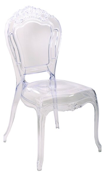 Sedia da Interno in Metacrilato 43x45x97 cm Trasparente