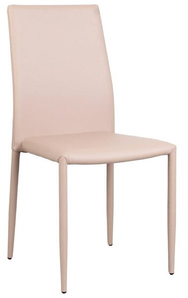 Set 6 Sedie 90x46x44 cm in Similpelle da Interno Tortora