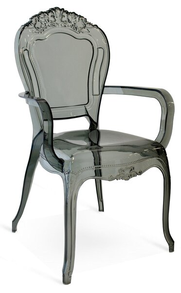 Sedia 45x42x97 cm in Metacrilato da Interno Chimera Grigia Trasparente