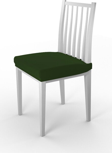 Set 2 Coprisedie Elasticizzati in Poliestere Verde Scuro