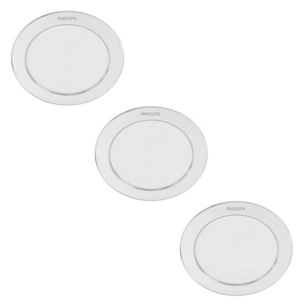 Philips - SET 3x Lampada LED da incasso DIAMOND 1xLED/3,5W/230V 2700K