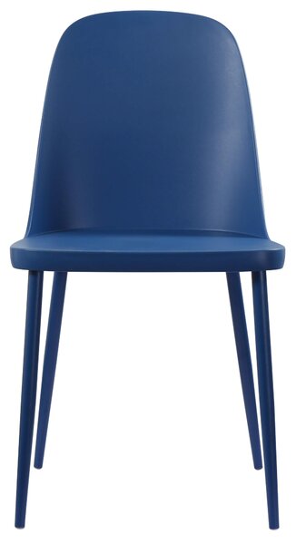 Set 4 Sedie 55x46x80 cm in Polipropilene Blu
