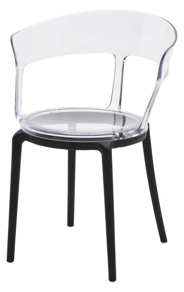 Set 4 Sedie 55x75x52 cm in Polipropilene Trasparente