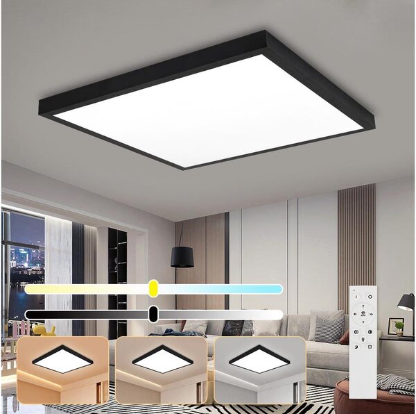 Brilagi-LED Lampada da bagno dimmerabile FRAME SMART LED/50W/230V IP44 nero+telecomando
