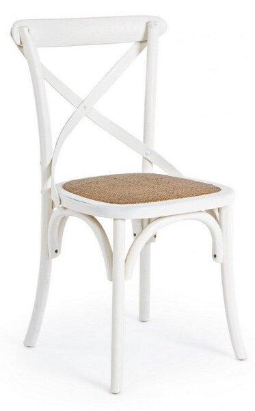 Sedia Cross Bianco in Legno