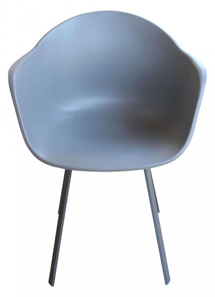 Poltrona Maui 63x55x79 h cm in Plastica Antracite