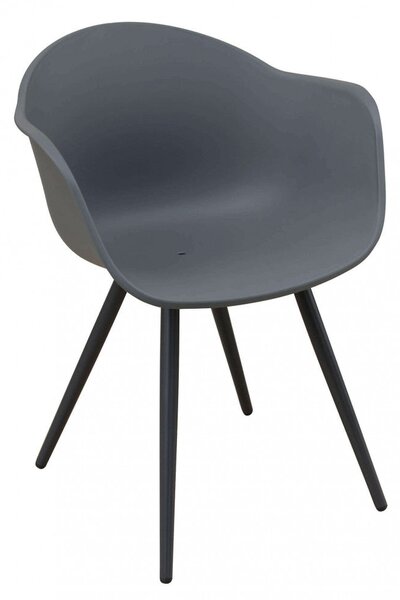 Sedia Sestriere 61x61x80 h cm in Plastica Antracite