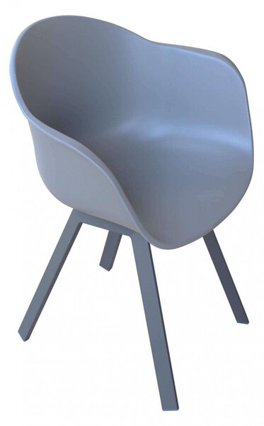 Poltrona Maui 63x55x79 h cm in Plastica Antracite