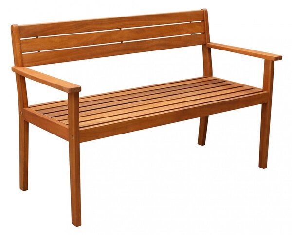 Panca Minerva 2 Posti 135x59x85 h cm in Legno di Acacia Marrone chiaro