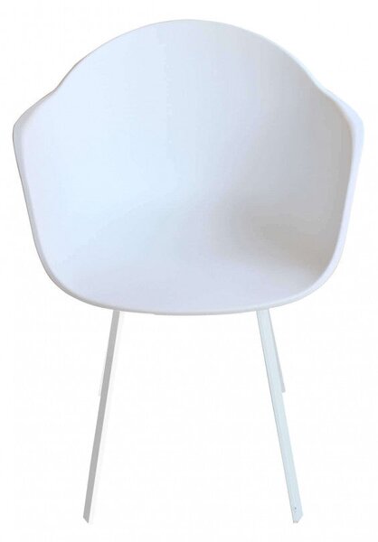 Poltrona Maui 63x55x79 h cm in Plastica Bianco