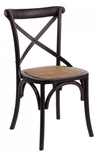Sedia Cross Nero in Legno