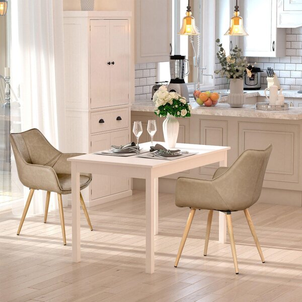 Sedia Imbottita 63x61x84 cm in Similpelle Marrone