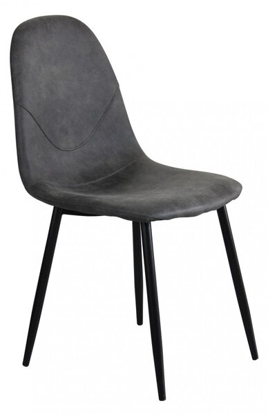Sedia Avril 43x54x84 h cm in Plastica Grigio scuro