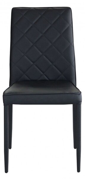 Sedia Blossom 41x50x91 h cm in Similpelle Nero