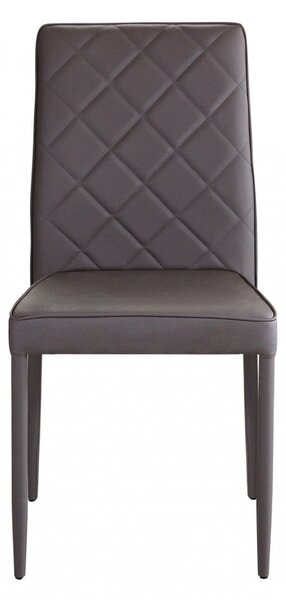Sedia Blossom 41x50x91 h cm in Similpelle Marrone
