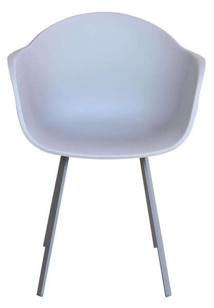 Poltrona Maui 63x55x79 h cm in Plastica Tortora