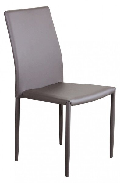 Sedia Cammie 41x50x91 h cm in Similpelle Marrone