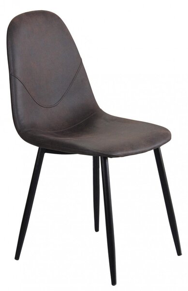 Sedia Avril 43x54x84 h cm in Plastica Marrone