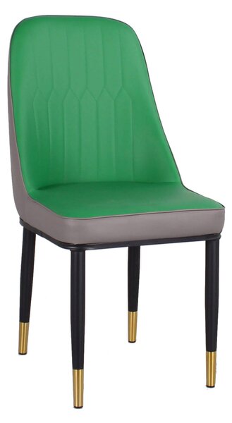 Set 6 Sedie Imbottite 45x42x92 cm in Similpelle Verdi