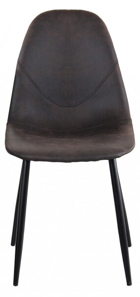 Sedia Avril 43x54x84 h cm in Plastica Marrone