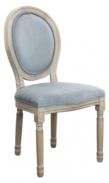 Sedia Constance 48x46x96 h cm in Velluto Grigio