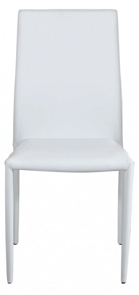 Sedia Cammie 41x50x91 h cm in Similpelle Bianco