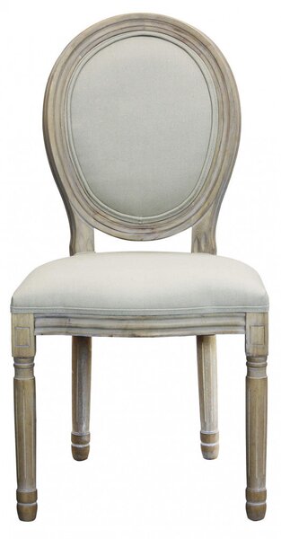 Sedia Constance 48x46x96 h cm in Tessuto Beige