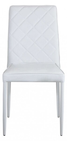 Sedia Blossom 41x50x91 h cm in Similpelle Bianco