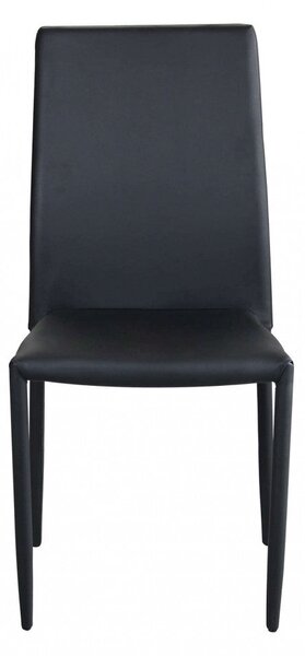 Sedia Cammie 41x50x91 h cm in Similpelle Nero