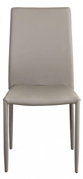 Sedia Cammie 41x50x91 h cm in Similpelle Tortora