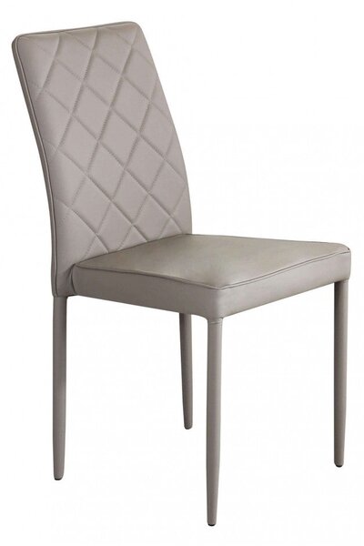 Sedia Blossom 41x50x91 h cm in Similpelle Tortora