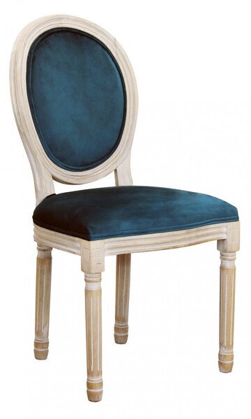 Sedia Constance 48x46x96 h cm in Velluto Blu