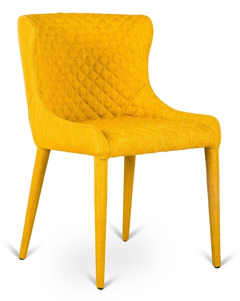 Sedia 58x50,5xH83 cm in Tessuto Afrodite Giallo Delta