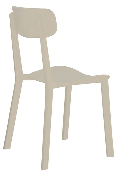 Sedia 81x45x39 cm in Polipropilene Chapeau Sabbia