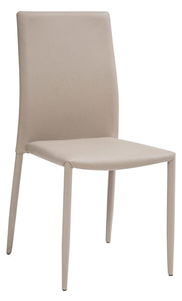 Sedia Imbottita 46x50x89 cm in Similpelle Dani Plus Corda
