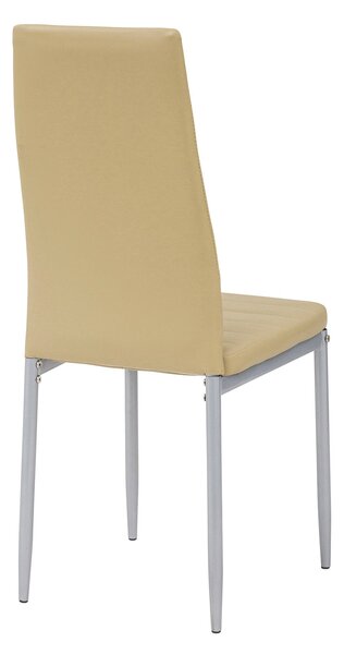 Sedia Imbottita 40x47x96 cm in Similpelle Queen Corda