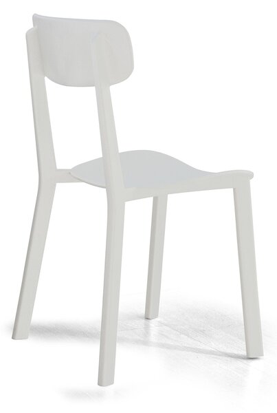 Sedia 81x45x39 cm in Polipropilene Chapeau Bianca