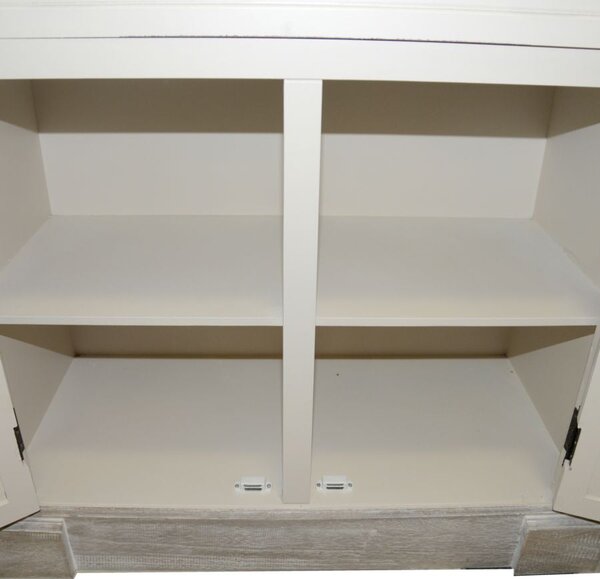 Libreria 2 Ripiani 1 Cassetto 2 Ante in Legno Provenza Bookcase