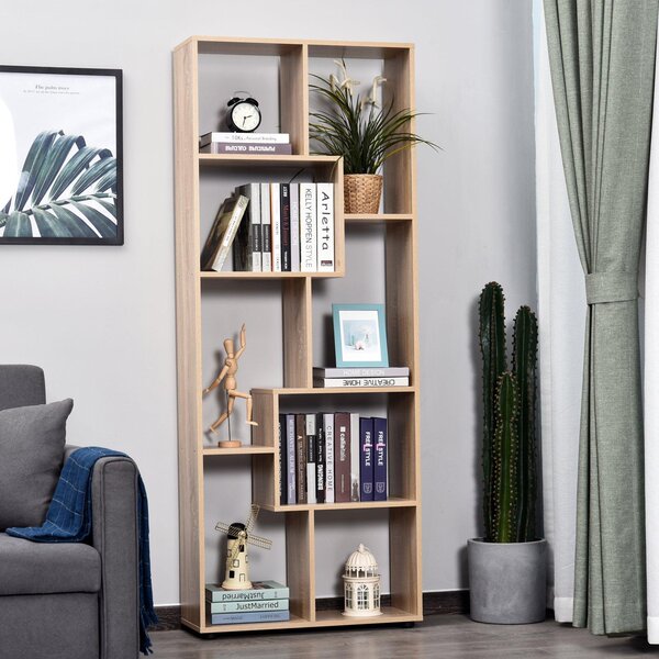 Libreria 8 Ripiani 70x24x178 cm in Legno Marrone