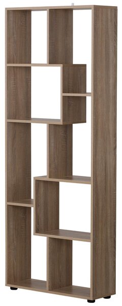 Libreria 8 Ripiani 70x24x178 cm in Legno Marrone