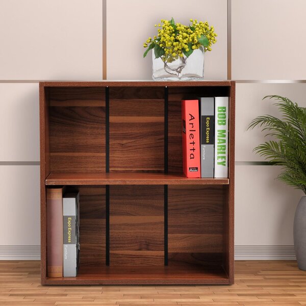 Mobiletto Libreria a Scaffali Noce 60x24x63 cm