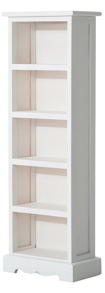 Libreria 5 Ripiani in Legno 30x17x90 cm Bianco
